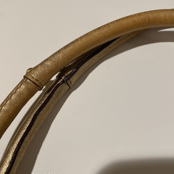 COACH ADDISON SPECTATOR 13206 Gold KHAKI JACQUARD SIGNATURE C BUSINESS HANDBAG - Picture 10 of 16